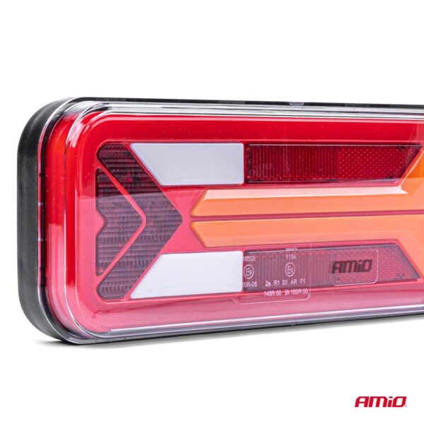 Amio ΦΑΝΑΡΙ ΤΡΕΙΛΕΡ / ΦΟΡΤΗΓΟΥ ΠΙΣΩ 10-30V DYNAMIC LED 5 ΧΡΗΣΕΩΝ ΔΕΞΙ 305x140x35 mm RCL-09-R ΑΜΙΟ - 1 ΤΕΜ. - Image 4