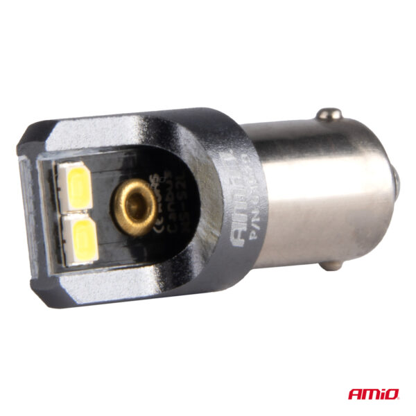 Amio ΛΑΜΠΑΚΙΑ T4W BA9s 12/24V 6.000K 4xSMD LED CAN-BUS ΛΕΥΚΟ 2016 PRO SERIES AMIO - 2 Τεμ. - Image 3