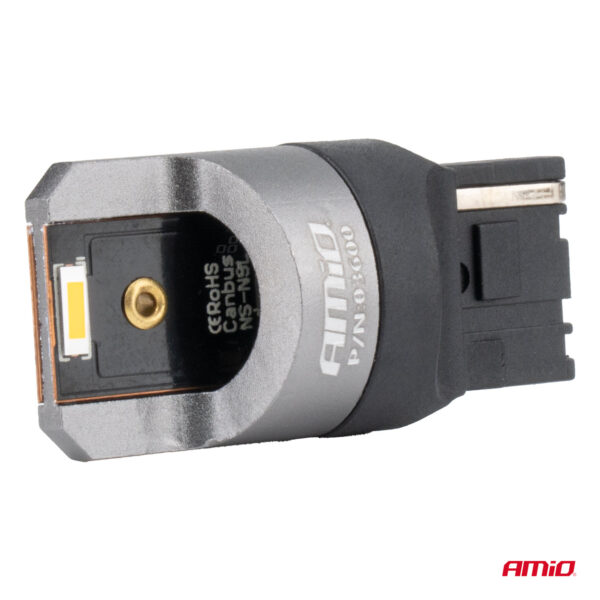 Amio ΛΑΜΠΑΚΙΑ WY21W 7440 12/24V 6.000K 2xSMD LED FULL CAN-BUS ΠΟΡΤΟΚΑΛΙ PRO SERIES AMIO - 2 Τεμ. - Image 3