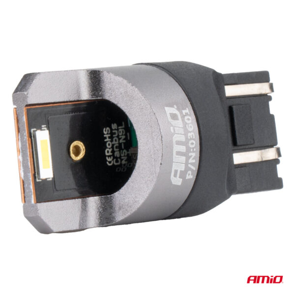 Amio ΛΑΜΠΑΚΙΑ W21/5W 7443 12/24V 6.000K 2xSMD LED FULL CAN-BUS ΛΕΥΚΟ PRO SERIES  AMIO - 2 Τεμ. - Image 3