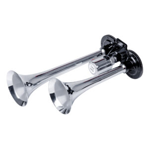 Amio ΚΟΡΝΑ ΠΝΕΥΜΑΤΙΚΗ 12/24V 118db ΔΙΠΛΗ 2 ΤΟΝΩΝ ΧΡΩΜΙΟ ΑΜΙΟ - 1 ΤΕΜ.
