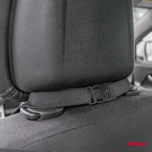 Amio ΠΛΑΤΟΚΑΘΙΣΜΑ ΘΕΡΜΑΙΝΟΜΕΝΟ 12V 98x50cm ΑΦΡΩΔΕΣ ΥΛΙΚΟ ΚΑΙ ΥΦΑΣΜΑ ΜΑΥΡΟ AMIO - 1 ΤΕΜ. - Image 4