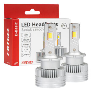 Amio ΛΑΜΠΕΣ LED D4S/D4R 12V 6.000K 6800lm CAN-BUS D-BASIC SERIES AMIO - 2 Τεμ.
