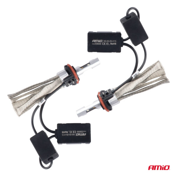 Amio ΛΑΜΠΕΣ LED H15  4300lm 12-24V - 50W - 6000K AMIO - 2 Τεμ. - Image 3