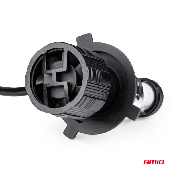 Amio ΛΑΜΠΕΣ H4 PL-LENS SERIES 9>36V 60W 5.000K 3.800lm LED 2x4575 SMD CAN-BUS ΜΕ ΠΡΟΤΖΕΚΤΟΡΑ AMIO - 2 Τεμ. - Image 4