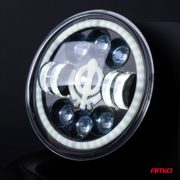 Amio ΠΡΟΒΟΛΕΑΣ ΕΡΓΑΣΙΑΣ ΣΤΡΟΓΓΥΛΟΣ GHOST 5.500lm 9>36V 60W 6.000K Φ170x170x65mm 4 ΧΡΗΣΕΩΝ ΑΜΙΟ - 1 ΤΕΜ. - Image 4