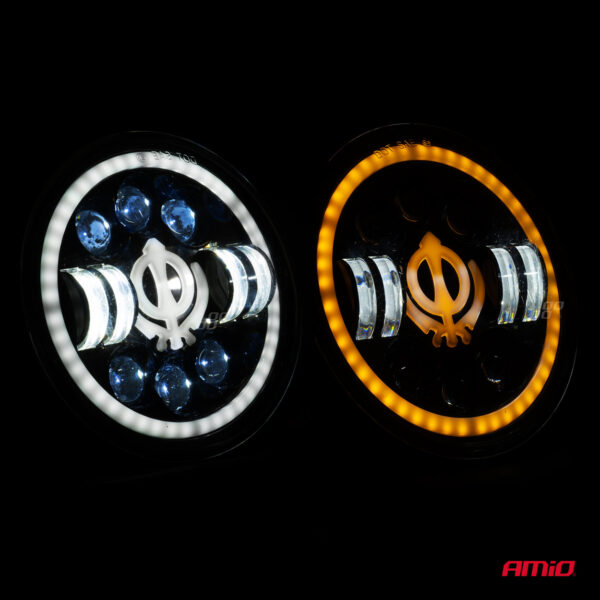 Amio ΠΡΟΒΟΛΕΑΣ ΕΡΓΑΣΙΑΣ ΣΤΡΟΓΓΥΛΟΣ GHOST 5.500lm 9>36V 60W 6.000K Φ170x170x65mm 4 ΧΡΗΣΕΩΝ ΑΜΙΟ - 1 ΤΕΜ. - Image 3