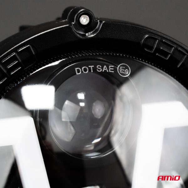Amio ΠΡΟΒΟΛΕΑΣ ΕΡΓΑΣΙΑΣ ΣΤΡΟΓΓΥΛΟΣ V-LIGHT 5.500lm 9>36V 60W 6.000K Φ198x172x60mm 4 ΧΡΗΣΕΩΝ ΑΜΙΟ - 1 ΤΕΜ. - Image 2