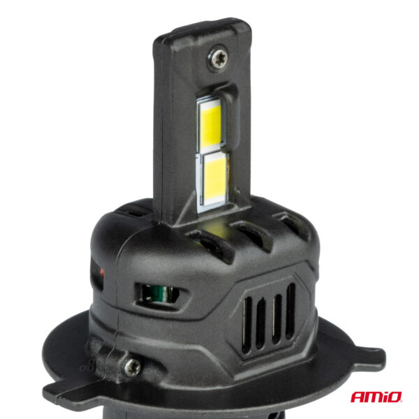 Amio ΛΑΜΠΕΣ LED H4 12V 44W 6.500K 3.936lm CSP X4 SERIES AVIATOR PLUG & PLAY ΑΜΙΟ - 2 ΤΕΜ. - Image 2
