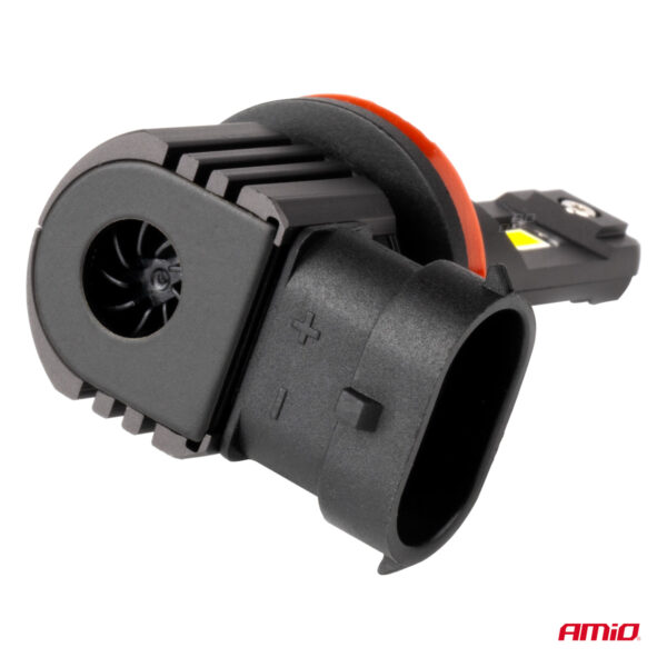 Amio ΛΑΜΠΕΣ LED H8/H9/H11 12V 44W 6.500K 3.936lm X4 SERIES AVIATOR PLUG & PLAY ΑΜΙΟ - 2 ΤΕΜ. - Image 4