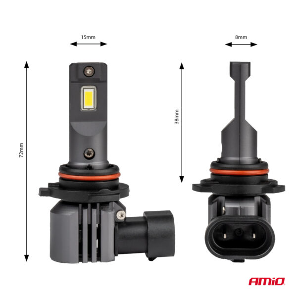 Amio ΛΑΜΠΕΣ HB4 12V 44W 6.500K 3.936lm LED X4 SERIES AVIATOR PLUG & PLAY AMIO 2ΤΕΜ. - Image 3