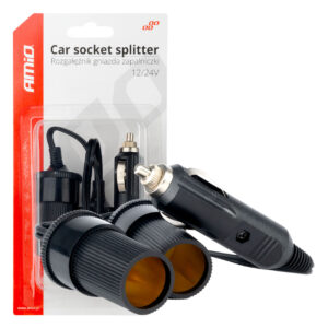 Amio ΑΝΤΑΠΤΟΡΑΣ ΑΝΑΠΤΗΡΑ ΔΙΠΛΟΣ ΜΕ ΚΑΛΩΔΙΟ 12/24V AMIO - 1 τεμ.