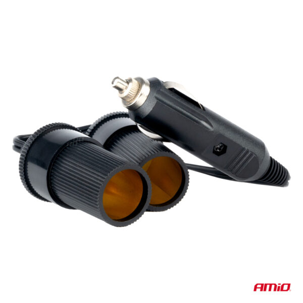 Amio ΑΝΤΑΠΤΟΡΑΣ ΑΝΑΠΤΗΡΑ ΔΙΠΛΟΣ ΜΕ ΚΑΛΩΔΙΟ 12/24V AMIO - 1 τεμ. - Image 2