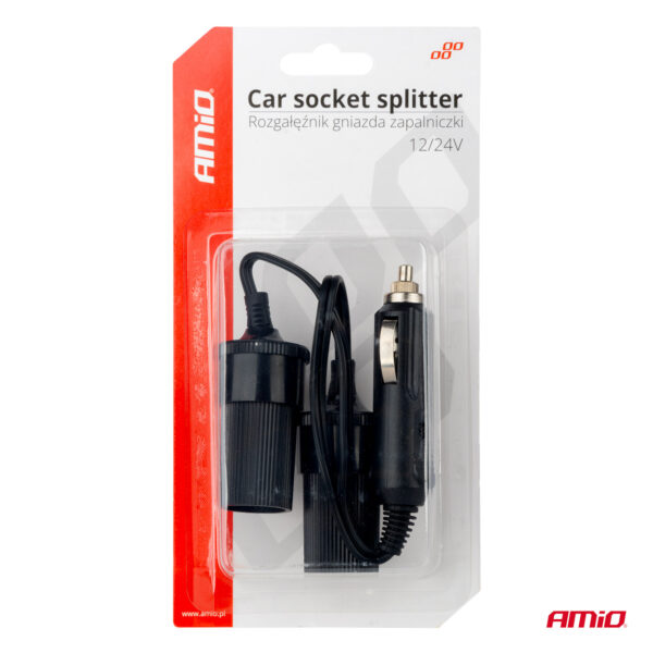 Amio ΑΝΤΑΠΤΟΡΑΣ ΑΝΑΠΤΗΡΑ ΔΙΠΛΟΣ ΜΕ ΚΑΛΩΔΙΟ 12/24V AMIO - 1 τεμ. - Image 3