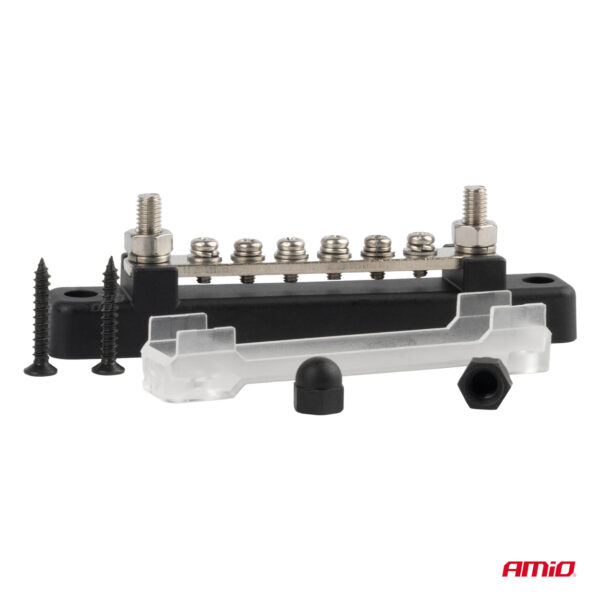 Amio ΜΠΑΡΑ ΚΑΛΩΔΙΩΝ / ΤΕΡΜΑΤΙΚΟ 6 ΘΕΣΕΩΝ M6 max 48V  AMIO - 1 Τεμ. - Image 3