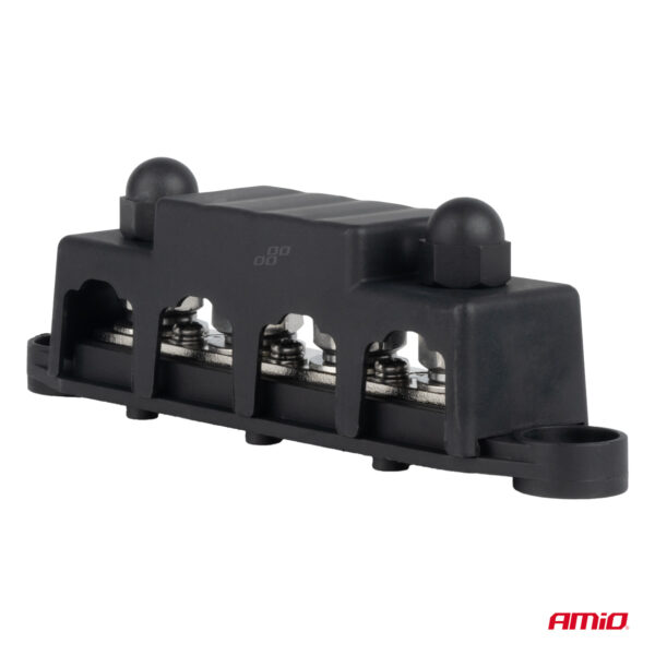 Amio ΜΠΑΡΑ ΚΑΛΩΔΙΩΝ / ΤΕΡΜΑΤΙΚΟ 4 ΘΕΣΕΩΝ M10 max 48V  AMIO - 1 Τεμ. - Image 2