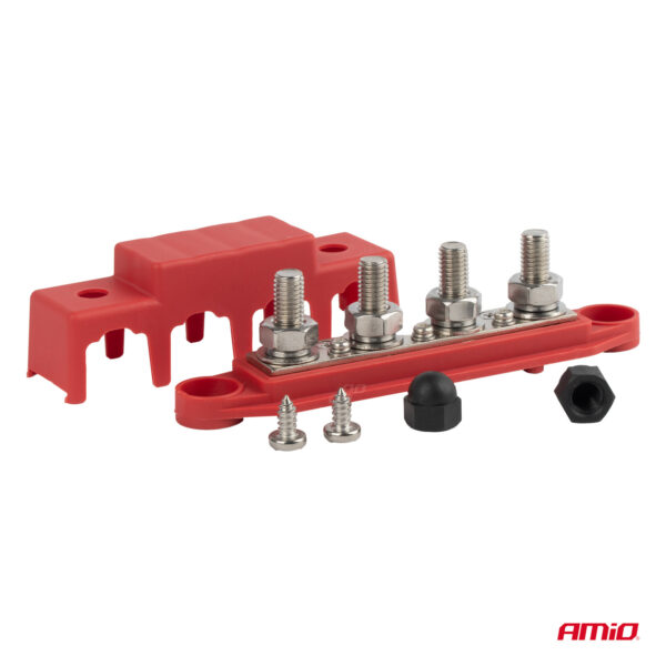 Amio ΜΠΑΡΑ ΚΑΛΩΔΙΩΝ / ΤΕΡΜΑΤΙΚΟ 4 ΘΕΣΕΩΝ max 48V  AMIO - 1 Τεμ. - Image 3