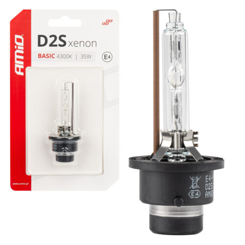 Amio ΑΝΤΑΛΛΑΚΤΙΚΗ ΛΑΜΠΑ ΧΕΝΟΝ BASIC D2S 12V 4.300k 35W BLISTER CARD AMIO – 1 ΤΕΜ.