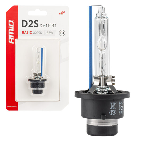 Amio ΑΝΤΑΛΛΑΚΤΙΚΗ ΛΑΜΠΑ ΧΕΝΟΝ BASIC D2S 12V 8.000k 35W BLISTER CARD AMIO - 1 ΤΕΜ.