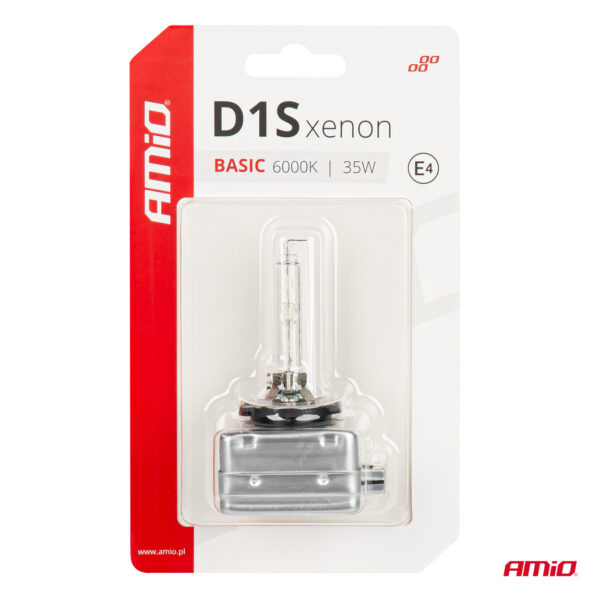 Amio ΑΝΤΑΛΛΑΚΤΙΚΗ ΛΑΜΠΑ ΧΕΝΟΝ BASIC D1S 12V 6.000k 35W BLISTER CARD AMIO - 1 ΤΕΜ. - Image 4
