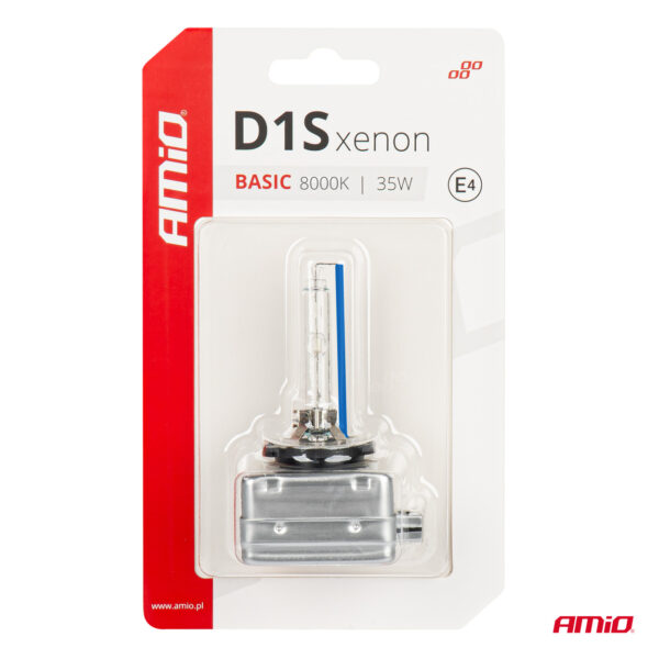 Amio ΑΝΤΑΛΛΑΚΤΙΚΗ ΛΑΜΠΑ ΧΕΝΟΝ BASIC D1S 12V 8.000k 35W BLISTER CARD AMIO - 1 ΤΕΜ. - Image 4