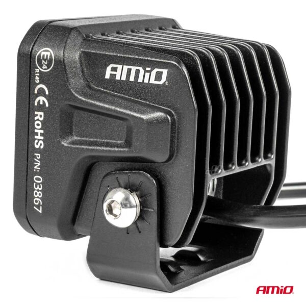 Amio ΠΡΟΒΟΛΕΑΣ ΟΔΗΓΗΣΗΣ LED PRO IP67 10-30V 18W ΤΕΤΡΑΓΩΝΟΣ 82x78x76mm ΑΜΙΟ - 1 ΤΕΜ. - Image 4