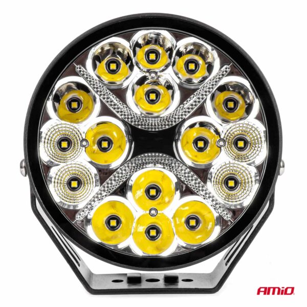 Amio ΠΡΟΒΟΛΕΑΣ ΟΔΗΓΗΣΗΣ ΣΤΡΟΓΓΥΛΟΣ LED PRO IP67 9600lm 10-30V - 80W - 6000K - 16 LED - 178x178x65mm ΑΜΙΟ - 1 ΤΕΜ. - Image 3