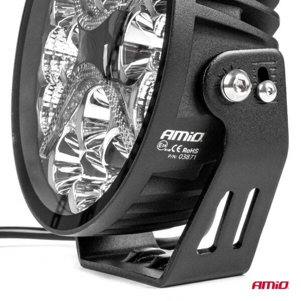 Amio ΠΡΟΒΟΛΕΑΣ ΟΔΗΓΗΣΗΣ ΣΤΡΟΓΓΥΛΟΣ LED PRO IP67 9600lm 10-30V - 80W - 6000K - 16 LED - 178x178x65mm ΑΜΙΟ - 1 ΤΕΜ. - Image 4