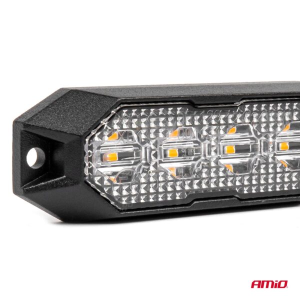Amio ΣΤΡΟΜΠΟ 12/24V 6xSMD LED 18W (6x3W) R65 R10 IP68 IP6K9K 122x30mm ΑΜΙΟ - 1 ΤΕΜ. - Image 3