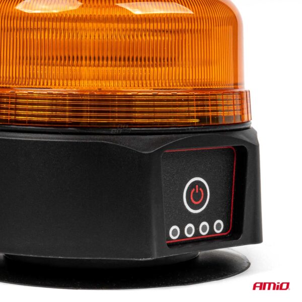Amio ΦΑΡΟΣ 12/24V ΠΟΡΤΟΚΑΛΙ 36xSMD LED ΜΑΓΝΗΤΙΚΟΣ ΕΠΑΝΑΦΟΡΤΙΖΟΜΕΝΟΣ ΑΣΥΡΜΑΤΟΣ R65 R10 IP66 123x110mm ΑΜΙΟ - 1 ΤΕΜ. - Image 4