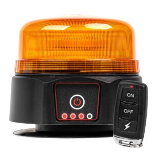 Amio ΦΑΡΟΣ 12/24V ΠΟΡΤΟΚΑΛΙ 36 LED ΜΑΓΝΗΤΙΚΟΣ ΕΠΑΝΑΦΟΡΤΙΖΟΜΕΝΟΣ ΑΣΥΡΜΑΤΟΣ ΜΕ REMOTE CONTROL 123x110mm ΑΜΙΟ - 1 ΤΕΜ.