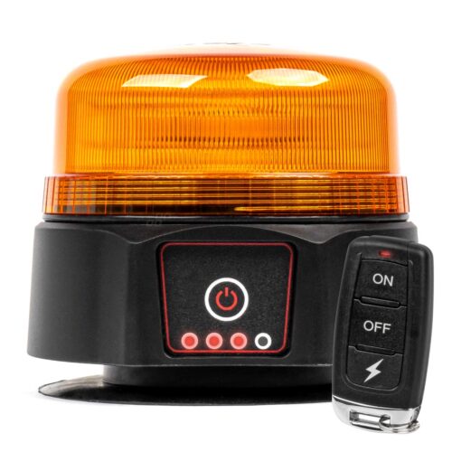 Amio ΦΑΡΟΣ 12/24V ΠΟΡΤΟΚΑΛΙ 36 LED ΜΑΓΝΗΤΙΚΟΣ ΕΠΑΝΑΦΟΡΤΙΖΟΜΕΝΟΣ ΑΣΥΡΜΑΤΟΣ ΜΕ REMOTE CONTROL 123x110mm ΑΜΙΟ – 1 ΤΕΜ.