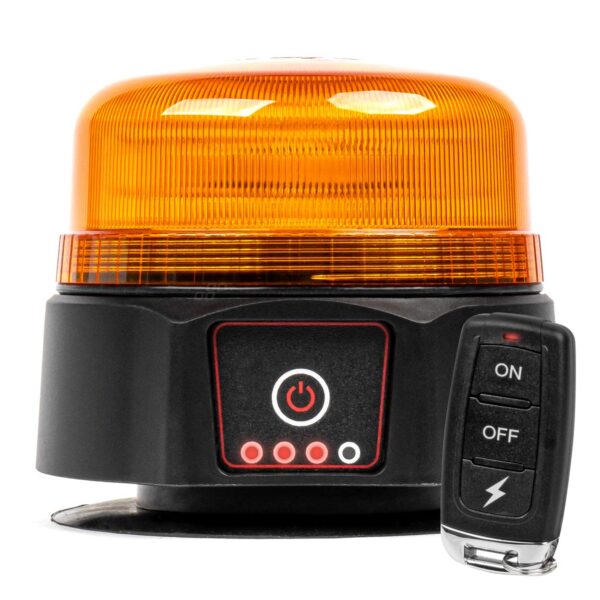 Amio ΦΑΡΟΣ 12/24V ΠΟΡΤΟΚΑΛΙ 36 LED ΜΑΓΝΗΤΙΚΟΣ ΕΠΑΝΑΦΟΡΤΙΖΟΜΕΝΟΣ ΑΣΥΡΜΑΤΟΣ ΜΕ REMOTE CONTROL 123x110mm ΑΜΙΟ - 1 ΤΕΜ.
