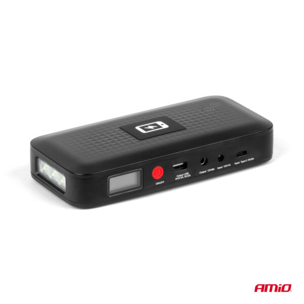 Amio ΕΚΚΙΝΗΤΗΣ ΜΠΑΤΑΡΙΑΣ - STARTER POWERBANK 12V 4000mAh 800A  ΜΕ ΟΘΟΝΗ LCD & ΑΣΥΡΜΑΤΗ ΦΟΡΤΙΣΗ ΑΜΙΟ - 1 τεμ. - Image 2