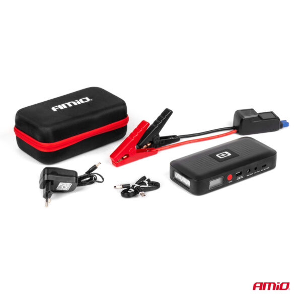 Amio ΕΚΚΙΝΗΤΗΣ ΜΠΑΤΑΡΙΑΣ - STARTER POWERBANK 12V 4000mAh 800A  ΜΕ ΟΘΟΝΗ LCD & ΑΣΥΡΜΑΤΗ ΦΟΡΤΙΣΗ ΑΜΙΟ - 1 τεμ. - Image 4