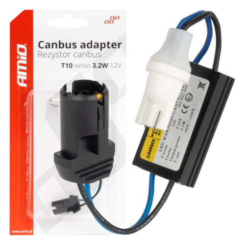 Amio ΑΝΤΙΣΤΑΣΗ ΓΙΑ ΛΑΜΠΑΚΙΑ LED T10 W5W 12V 3.2W AMIO – 1 τεμ.