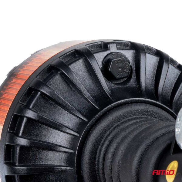 Amio ΦΑΡΟΣ HEAVY DUTY W28P 12/24V 16LED ΕΛΑΣΤΙΚΟΣ ΒΙΔΩΤΟΣ ΠΟΡΤΟΚΑΛΙ Υ169mm Φ110mm AMIO - 1 τεμ. - Image 4
