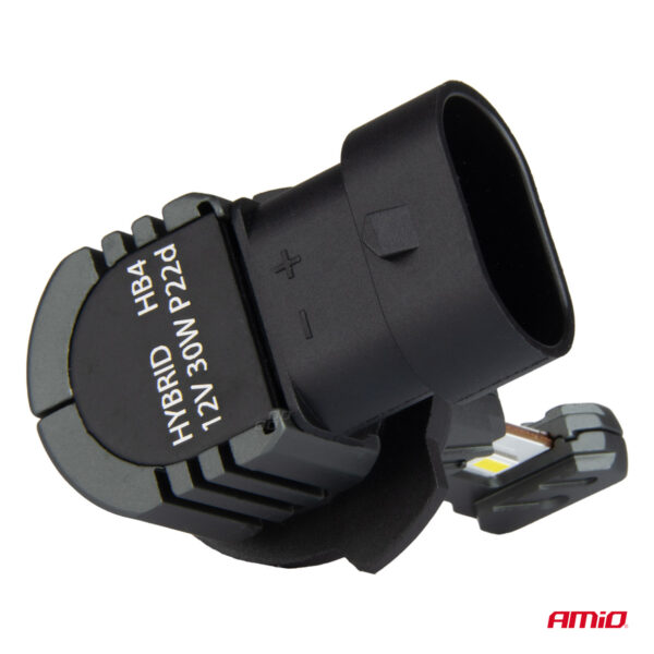 Amio ΛΑΜΠΕΣ LED HΒ4 9006 12V 60W 6.000K 5.600lm +400% LED CAN-BUS HYBRID SERIES AMIO - 2 ΤΕΜ. - Image 3