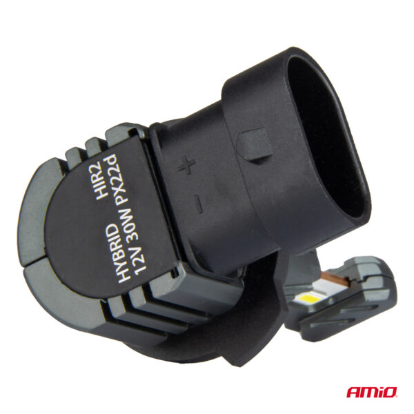 Amio ΛΑΜΠΕΣ LED HIR2 12V 60W 6.000K 5.600lm +400% LED CAN-BUS HYBRID SERIES AMIO - 2 ΤΕΜ. - Image 3