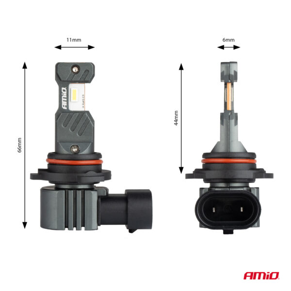 Amio ΛΑΜΠΕΣ LED HIR2 12V 60W 6.000K 5.600lm +400% LED CAN-BUS HYBRID SERIES AMIO - 2 ΤΕΜ. - Image 4