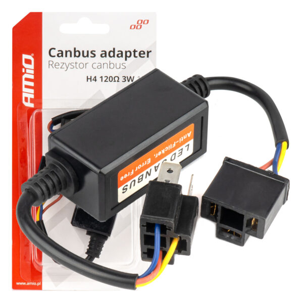 Amio ΑΝΤΙΣΤΑΣΗ ΓΙΑ ΛΑΜΠΕΣ LED H4 12V 3W 120Ω AMIO - 1 τεμ.