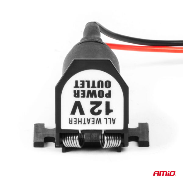 Amio ΠΡΙΖΑ ΜΕ ΜΟΝΗ ΥΠΟΔΟΧΗ ΓΙΑ ΦΙΣ ΑΝΑΠΤΗΡΑ 12/24V ΜΕ ΠΡΟΣΤΑΤΕΥΤΙΚΟ ΚΑΠΑΚΙ AMIO - 1 τεμ. - Image 3