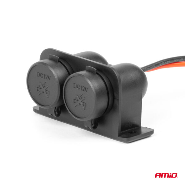 Amio ΠΡΙΖΑ ΜΕ ΔΙΠΛΗ ΥΠΟΔΟΧΗ ΓΙΑ ΦΙΣ ΑΝΑΠΤΗΡΑ 12/24V AMIO - 1 τεμ. - Image 4