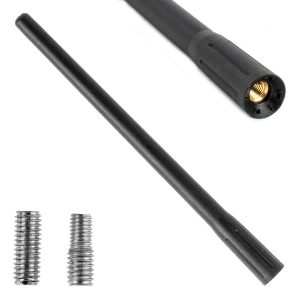 Amio ΚΕΡΑΙΑ ΟΡΟΦΗΣ ANTM11 20cm ΜΕ 2 ΑΝΤΑΠΤΟΡΕΣ 5-6mm ΜΑΥΡΗ ΑΜΙΟ - 1 ΤΕΜ.