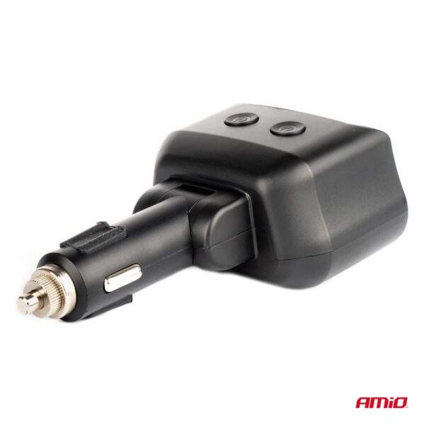 Amio ΑΝΤΑΠΤΟΡΑΣ ΑΝΑΠΤΗΡΑ ΔΙΠΛΟΣ 12/24V ΜΕ ΒΟΛΤΟΜΕΤΡΟ ΜΕ 3 ΘΥΡΕΣ USB AMIO - 1 Τεμ. - Image 3