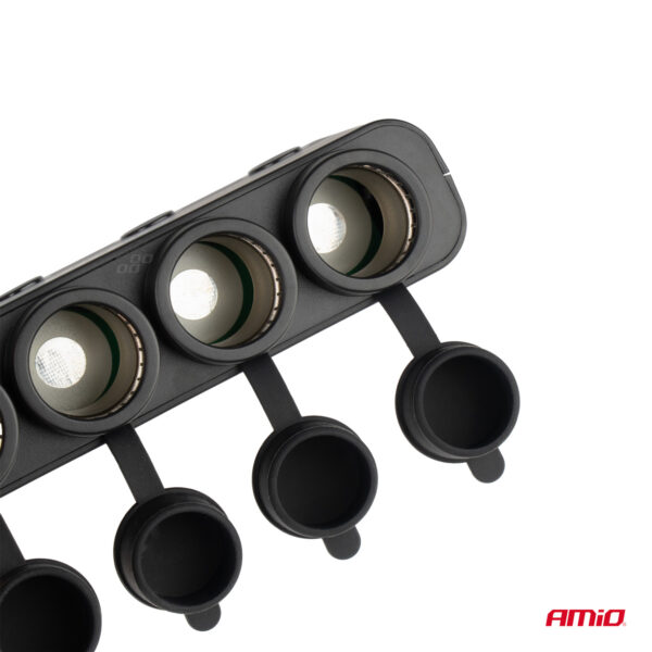 Amio ΑΝΤΑΠΤΟΡΑΣ ΑΝΑΠΤΗΡΑ ΤΕΤΡΑΠΛΟΣ 12/24V 216W MAX ΜΕ 2 ΘΥΡΕΣ USB PD30W/QC3.0 AMIO - 1 Τεμ. - Image 2