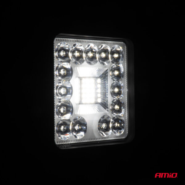 Amio ΠΡΟΒΟΛΕΑΣ ΕΡΓΑΣΙΑΣ ΤΕΤΡΑΓΩΝΟΣ LED 96W 9-36V 8.000lm 6.500K AWL61 AMIO - 1 ΤΕΜ. - Image 2