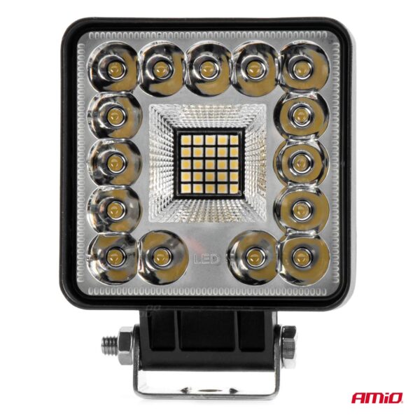 Amio ΠΡΟΒΟΛΕΑΣ ΕΡΓΑΣΙΑΣ ΤΕΤΡΑΓΩΝΟΣ LED 96W 9-36V 8.000lm 6.500K AWL61 AMIO - 1 ΤΕΜ. - Image 3