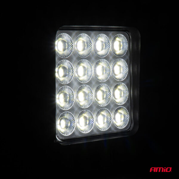 Amio ΠΡΟΒΟΛΕΑΣ ΕΡΓΑΣΙΑΣ ΤΕΤΡΑΓΩΝΟΣ LED 192W 9-36V 12.000lm 6.500K AWL64 AMIO - 1 ΤΕΜ. - Image 2