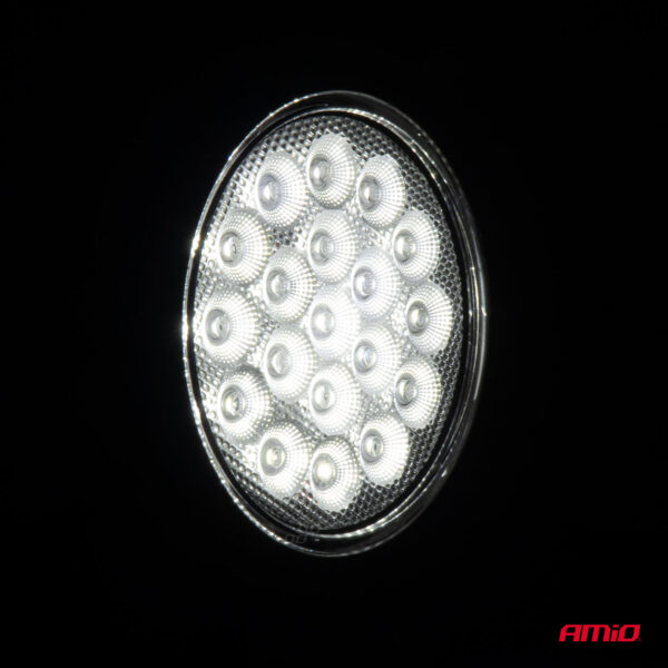 Amio ΠΡΟΒΟΛΕΑΣ ΕΡΓΑΣΙΑΣ ΣΤΡΟΓΓΥΛΟΣ LED 57W 9-36V 10.000lm 6.500K AWL65 AMIO - 1 ΤΕΜ. - Image 2